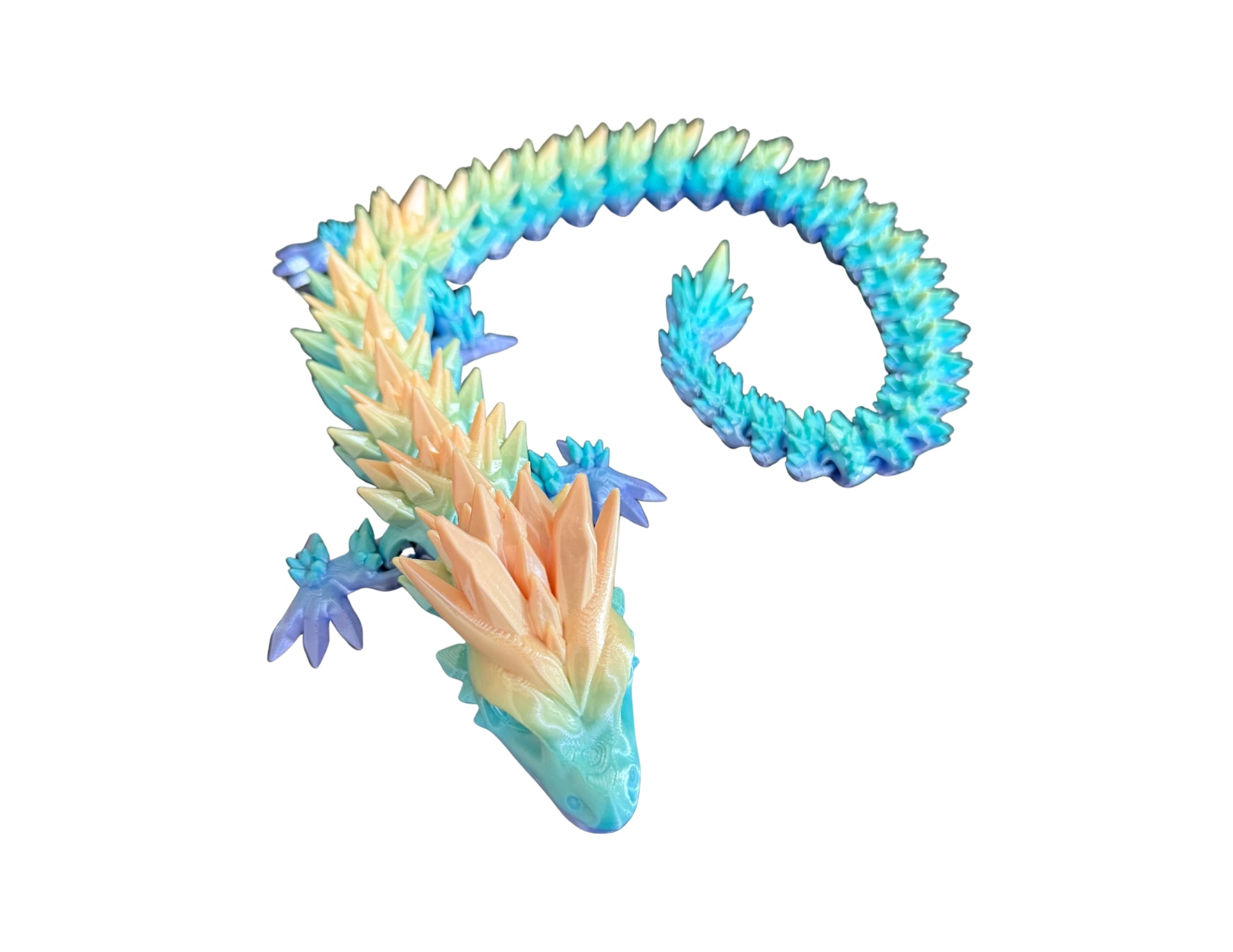 24" Articulated Crystal Dragon