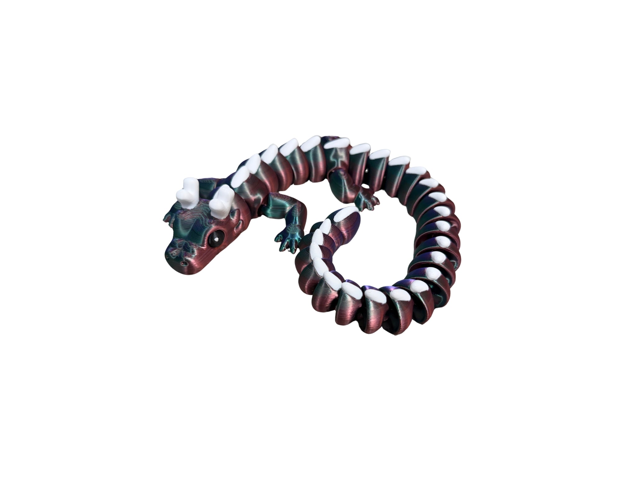 24” Articulated Zou Dragon, Large Flexi Dragon, 3D Printed Fidget Dragon