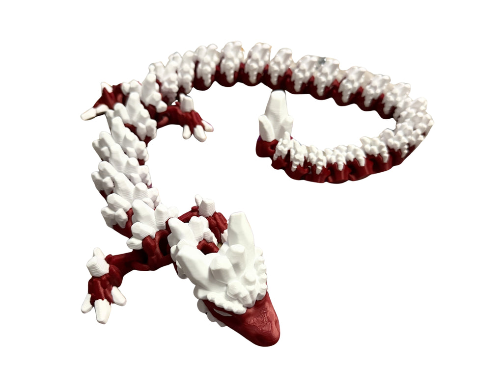 24" Articulated Stone Dragon